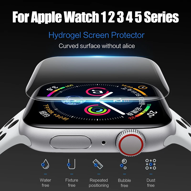 10D Screen Protectors For Apple Watch 1 2 3 4 5 Series Hydrogel Film Full Cover For Iwatch 38mm 40mm 42mm 44mm Scratch Resistant
10D Screen Protectors For Apple Watch 1 2 3 4 5 Series Hydrogel Film Full Cover For Iwatch 38mm 40mm 42mm 44mm Scratch Resistant
