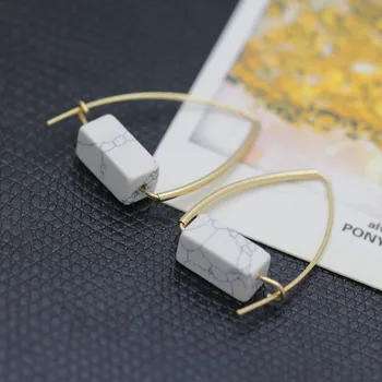Light Yellow Gold Color Rectangle Shape White Howlite Stone Dangle Earrings for Women Charm Jewelry
Light Yellow Gold Color Rectangle Shape White Howlite Stone Dangle Earrings for Women Charm Jewelry