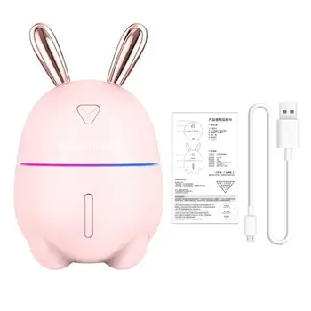 300ML 300ML USB Air Humidifier Purifier Mist Maker Cute Rabbit Ultra Silent Night Light Aroma Essential Oil Diffuser Home Office
300ML 300ML USB Air Humidifier Purifier Mist Maker Cute Rabbit Ultra Silent Night Light Aroma Essential Oil Diffuser Home Office