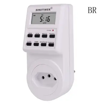 Digital Timer Socket 220/110V Weekly Programmable AU/BR/EU/FR/UK/US Plug Switch 35ED
Digital Timer Socket 220/110V Weekly Programmable AU/BR/EU/FR/UK/US Plug Switch 35ED