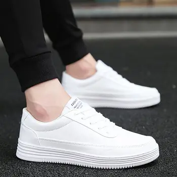 Large Size PU Leather Men's Leather Sneakers Mens Sports Shoes Running Women Sport Shoes Men Workout Shoes White Trainers A-382
Large Size PU Leather Men's Leather Sneakers Mens Sports Shoes Running Women Sport Shoes Men Workout Shoes White Trainers A-382