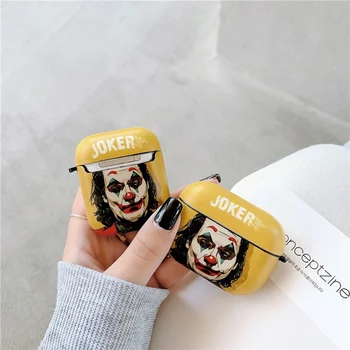 Funny Clown joker case For Airpods 1 2 pro wireless Bluetooth Earphone Case Transparent Headphone Protection Cover coque
Funny Clown joker case For Airpods 1 2 pro wireless Bluetooth Earphone Case Transparent Headphone Protection Cover coque