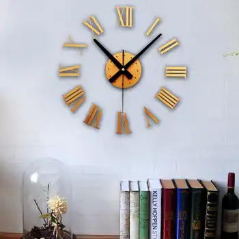 Modern Art 3D DIY Wall Sticker Clock Home Decor Simple Useful Functioning Acrylic Mirror Wall Sticker Clock for Living Room
Modern Art 3D DIY Wall Sticker Clock Home Decor Simple Useful Functioning Acrylic Mirror Wall Sticker Clock for Living Room