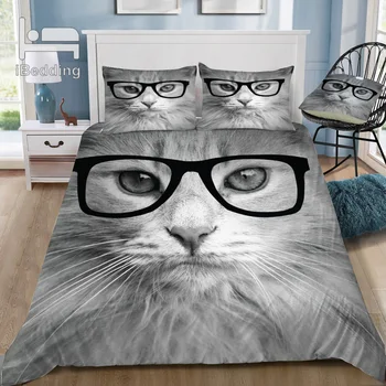 Hippest Cat 3D Bedding Set Printed Duvet Cover Set Queen King Twin Size
Hippest Cat 3D Bedding Set Printed Duvet Cover Set Queen King Twin Size