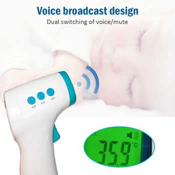 Forehead Thermometer Infrared Non-contact Fast Measurement Thermometer Gun Automatic Shutdown Backlight Display 32.0℃~42.9℃
Forehead Thermometer Infrared Non-contact Fast Measurement Thermometer Gun Automatic Shutdown Backlight Display 32.0℃~42.9℃