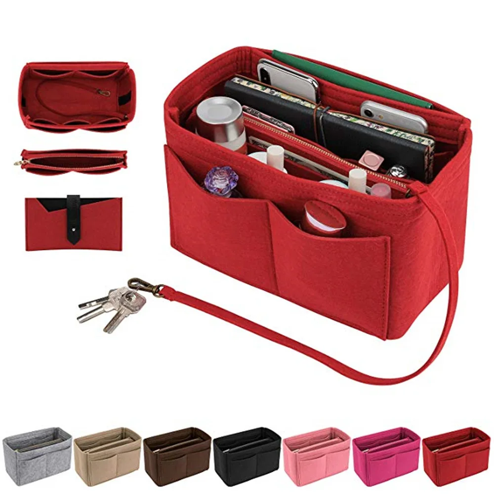 The New Make Organizer Felt Insert Bag For Handbag Travel Inner Purse Portable Cosmetic Bag Various Brand Bags Large Capacity
The New Make Organizer Felt Insert Bag For Handbag Travel Inner Purse Portable Cosmetic Bag Various Brand Bags Large Capacity