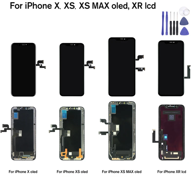Quality Assurance For iphone X XS Max XR LCD Display For Tianma AMOLED OEM With Digitizer Screen Assembly With Assemble Tools
Quality Assurance For iphone X XS Max XR LCD Display For Tianma AMOLED OEM With Digitizer Screen Assembly With Assemble Tools