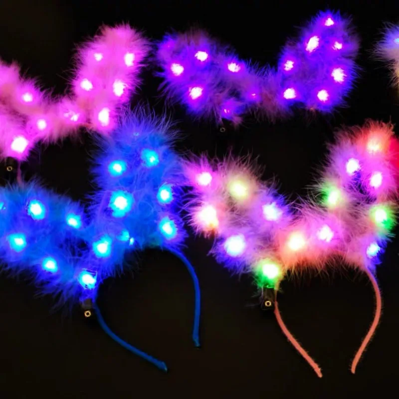 LED Light Up Headband Lady Light-Up Bunny Rabbit Ears Headband Glowing Hair Band For Holiday Party Headwear Supplies Gift
LED Light Up Headband Lady Light-Up Bunny Rabbit Ears Headband Glowing Hair Band For Holiday Party Headwear Supplies Gift