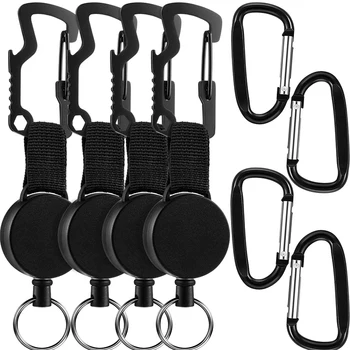 8 Pcs Retractable Keychain Badge Holder Reel with Multitool Badge Clip, Key Ring and Self-Retracting Keychain
8 Pcs Retractable Keychain Badge Holder Reel with Multitool Badge Clip, Key Ring and Self-Retracting Keychain