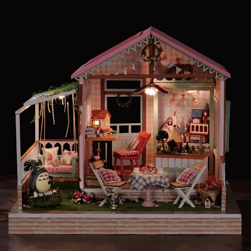 A022 Frame Invitation Card Dream Park DIY Doll House Handmade Craft Mini toy Dollhouse Wooden Building Kits Large Pink Villa
A022 Frame Invitation Card Dream Park DIY Doll House Handmade Craft Mini toy Dollhouse Wooden Building Kits Large Pink Villa