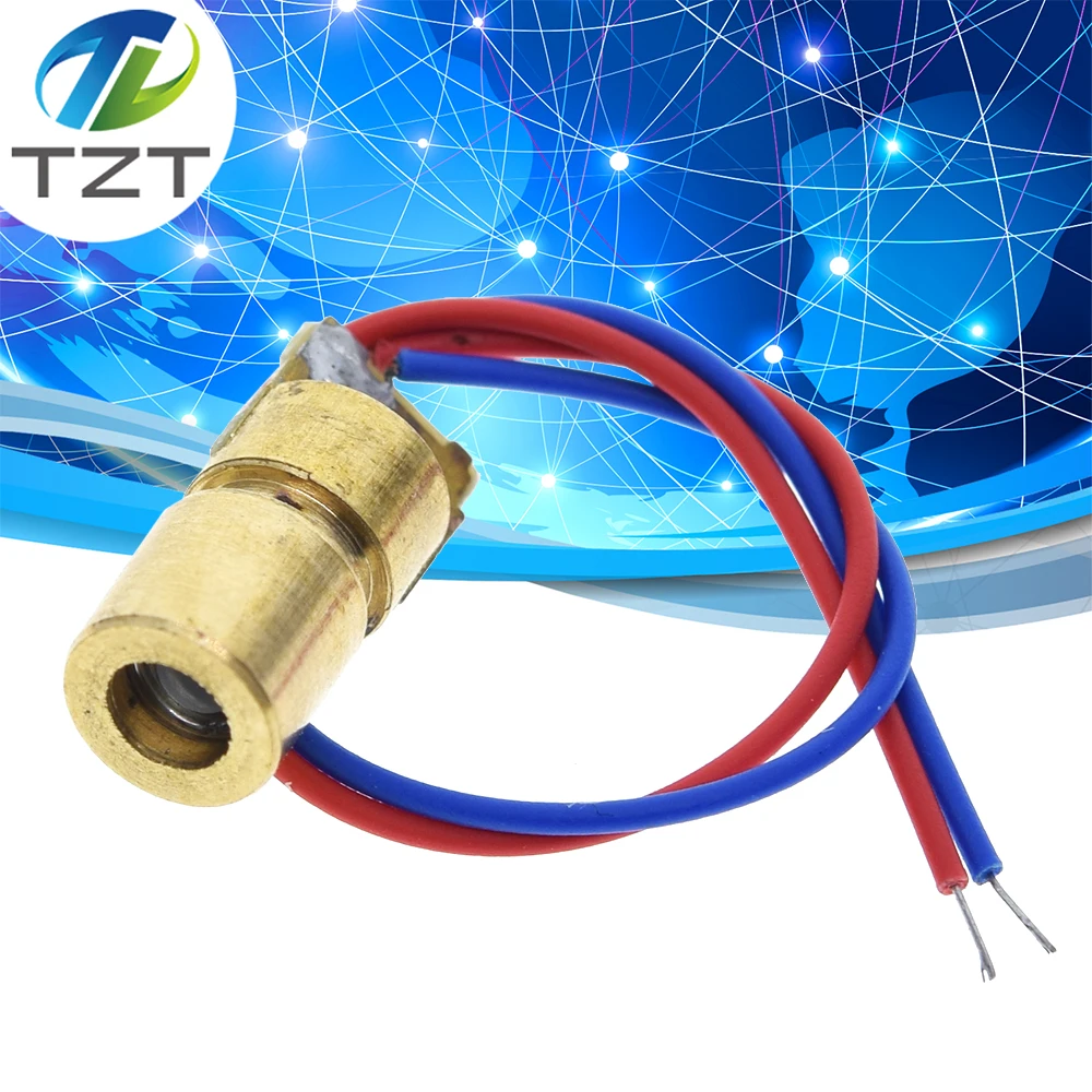 Aihasd 10PCS 3V Cabeza l/áser Diodo Dot M/ódulo WL Rojo Mini 650 NM 6 mm 5 MW
