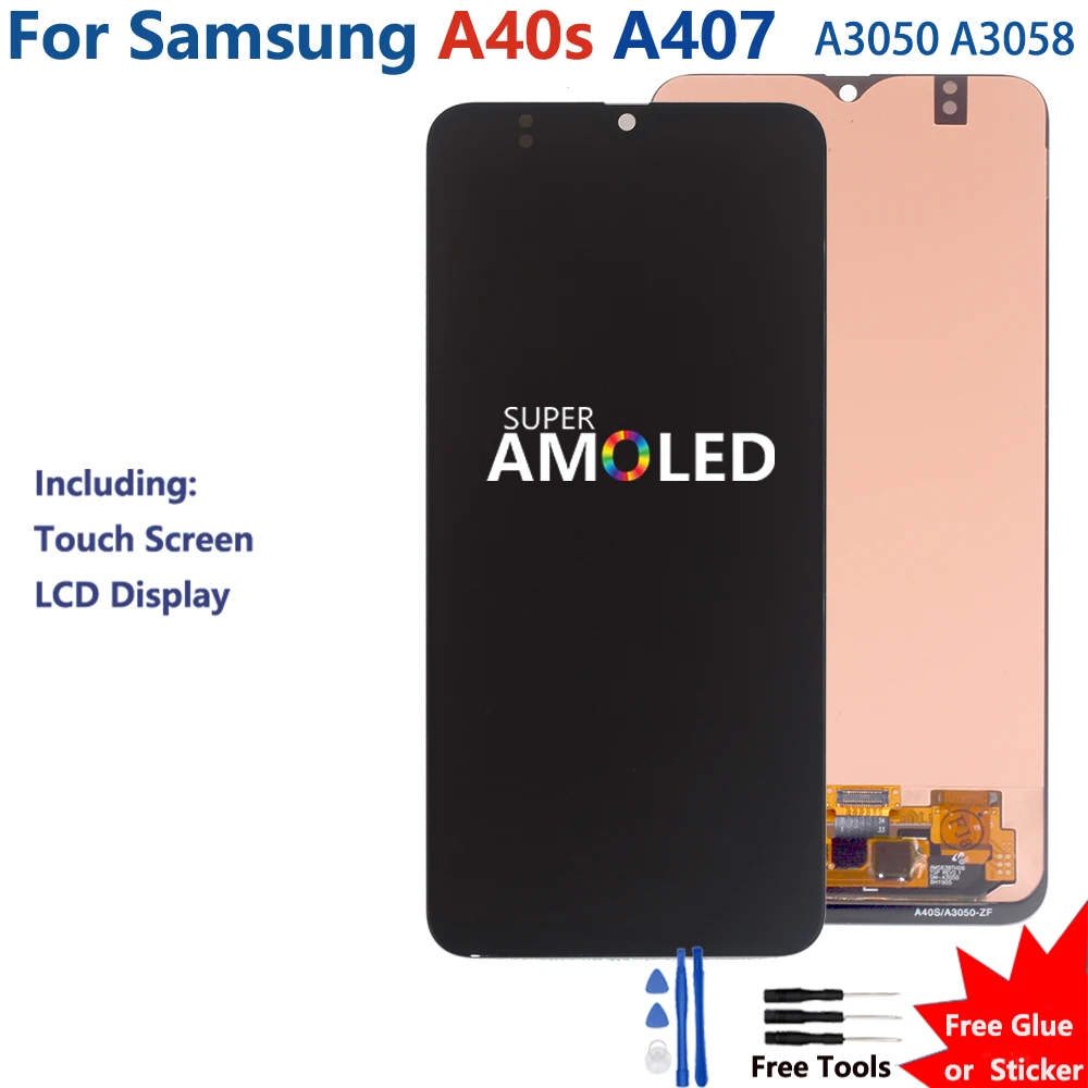 Amoled LCD For Samsung A40S Display Touch Screen A40s A407 A3050 A305 Assembly For A40s LCD Display Screen Repair part
Amoled LCD For Samsung A40S Display Touch Screen A40s A407 A3050 A305 Assembly For A40s LCD Display Screen Repair part