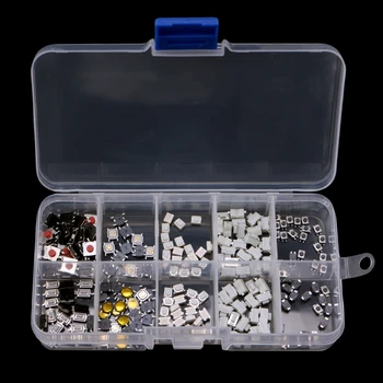 250Pcs/Set 10 Models Touch Button Switch Micro Button Switch Tap Switch Button Kits