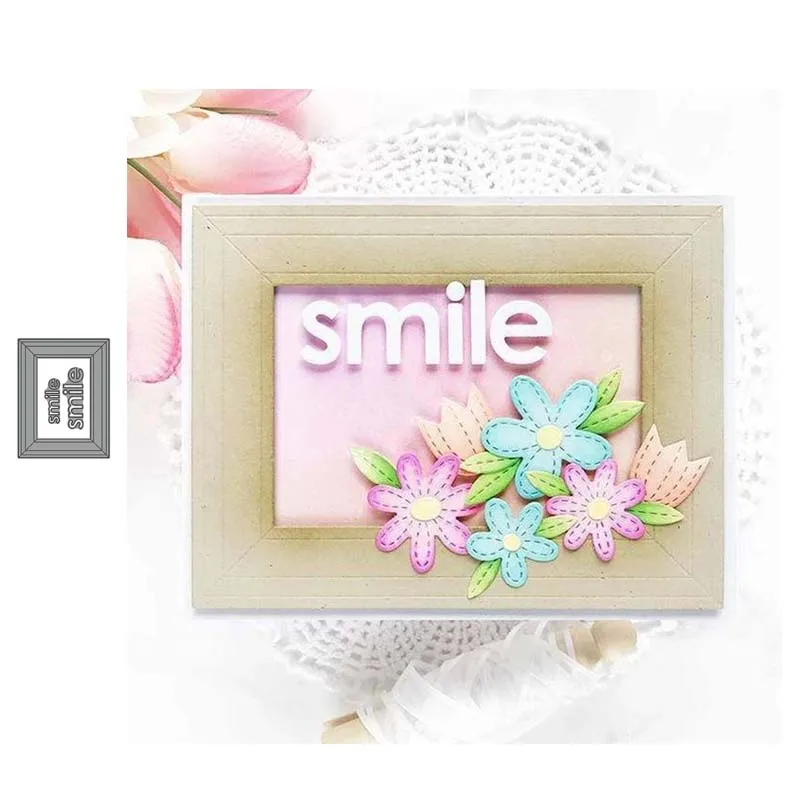 JC Rectangle Frame Smile Metal Cutting Dies Scrapbooking DIY Die Cut Card Make Stencil Craft Knife Mold Mould Model Decoration
JC Rectangle Frame Smile Metal Cutting Dies Scrapbooking DIY Die Cut Card Make Stencil Craft Knife Mold Mould Model Decoration