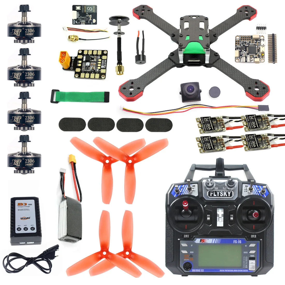 Hot DIY Wheelbase 218mm RC Racer Drone Kit with 700TVL Camera Betaflight Flight Controller 30A ESC 2400kv Motor FPV Quadcopter
Hot DIY Wheelbase 218mm RC Racer Drone Kit with 700TVL Camera Betaflight Flight Controller 30A ESC 2400kv Motor FPV Quadcopter