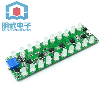 Sound control induction power amplifier spectrum audio level meter LED indicator flashing melody light audio companion multi-col
Sound control induction power amplifier spectrum audio level meter LED indicator flashing melody light audio companion multi-col