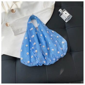 2020 Fashion Trend Women Summer New Daisy Pattern Sweet Shoulder Bags Casual Beach Holiday Large Capacity Tote Mesh Soft Bags
2020 Fashion Trend Women Summer New Daisy Pattern Sweet Shoulder Bags Casual Beach Holiday Large Capacity Tote Mesh Soft Bags