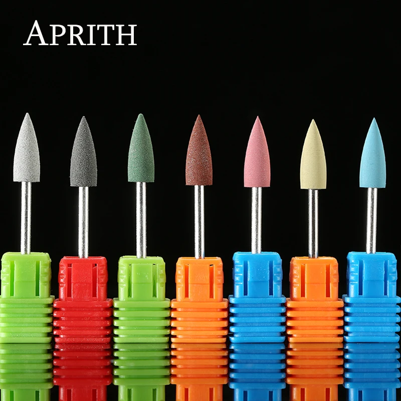APRITH 7 Colors Rubber&Silicon Carbide Nail Drill Bit Nail Buffer Electric Manicure Device Bur Nail Polishing Accessories Tools
APRITH 7 Colors Rubber&Silicon Carbide Nail Drill Bit Nail Buffer Electric Manicure Device Bur Nail Polishing Accessories Tools