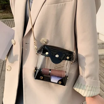 2020 new Korean version of the shoulder bag women's transparent bright messenger box small square bag ladies
2020 new Korean version of the shoulder bag women's transparent bright messenger box small square bag ladies