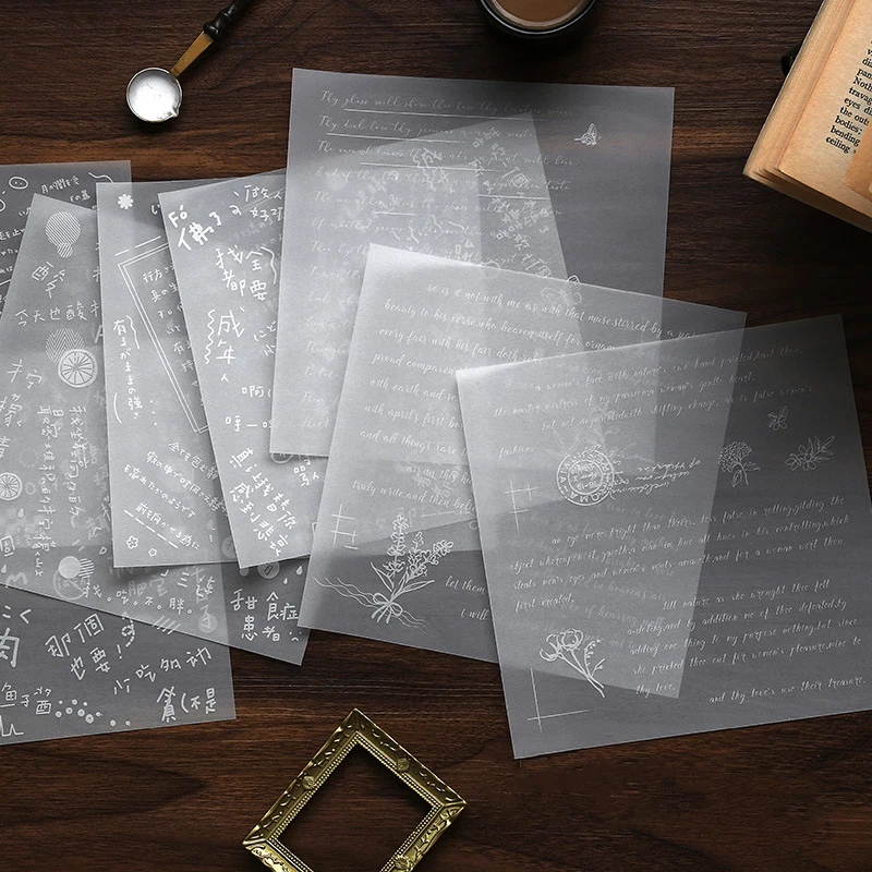 8 Sheets Retro Flower Ticket Transparent Paper Memo Pad Agenda List Notepad Diary DIY Stationery School Office Supplies sl2150
8 Sheets Retro Flower Ticket Transparent Paper Memo Pad Agenda List Notepad Diary DIY Stationery School Office Supplies sl2150