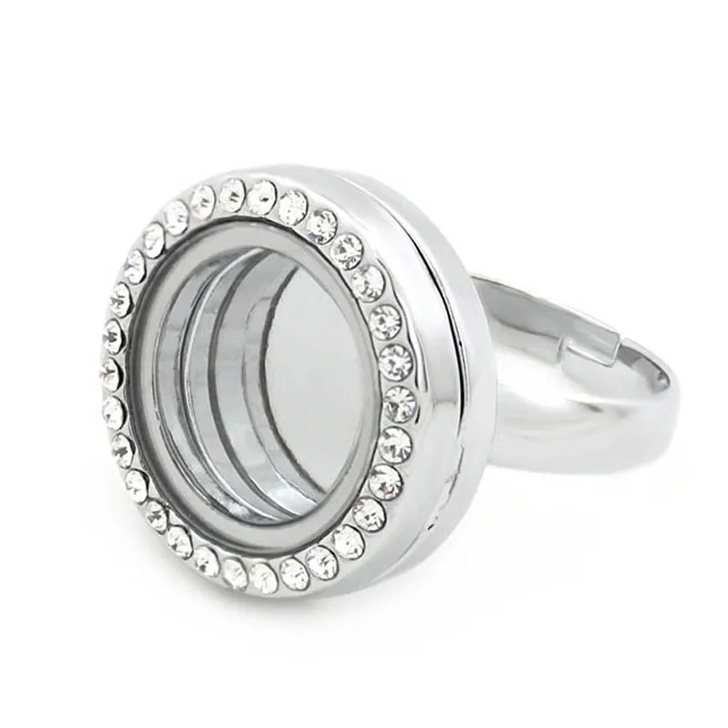 1pc Crystal Adjustable Glass Floating Locket Ring, Accept Customization LSFL023-1
1pc Crystal Adjustable Glass Floating Locket Ring, Accept Customization LSFL023-1