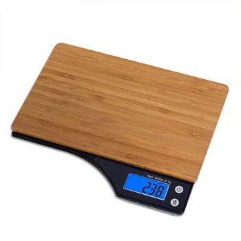 Digital Food Scale,Natural Bamboo Platform,TARE Function and 11Lbs Capacity for Kitchen Scale Digital Weighing Grams and Ounces 
Digital Food Scale,Natural Bamboo Platform,TARE Function and 11Lbs Capacity for Kitchen Scale Digital Weighing Grams and Ounces