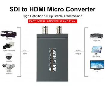 2-way Micro Converter SDI To HDMI With Power Two SDI In To HDMI Output Mini 3G HD SD-SDI Video Converter Adapter With Audio
2-way Micro Converter SDI To HDMI With Power Two SDI In To HDMI Output Mini 3G HD SD-SDI Video Converter Adapter With Audio