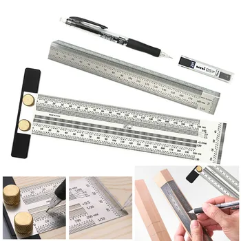 Woodworking Line Scribe 180-400mm T-type Ruler Hole Scribing Ruler Crossed-out Tool Line Drawing Marking Gauge Measuring Tool
Woodworking Line Scribe 180-400mm T-type Ruler Hole Scribing Ruler Crossed-out Tool Line Drawing Marking Gauge Measuring Tool