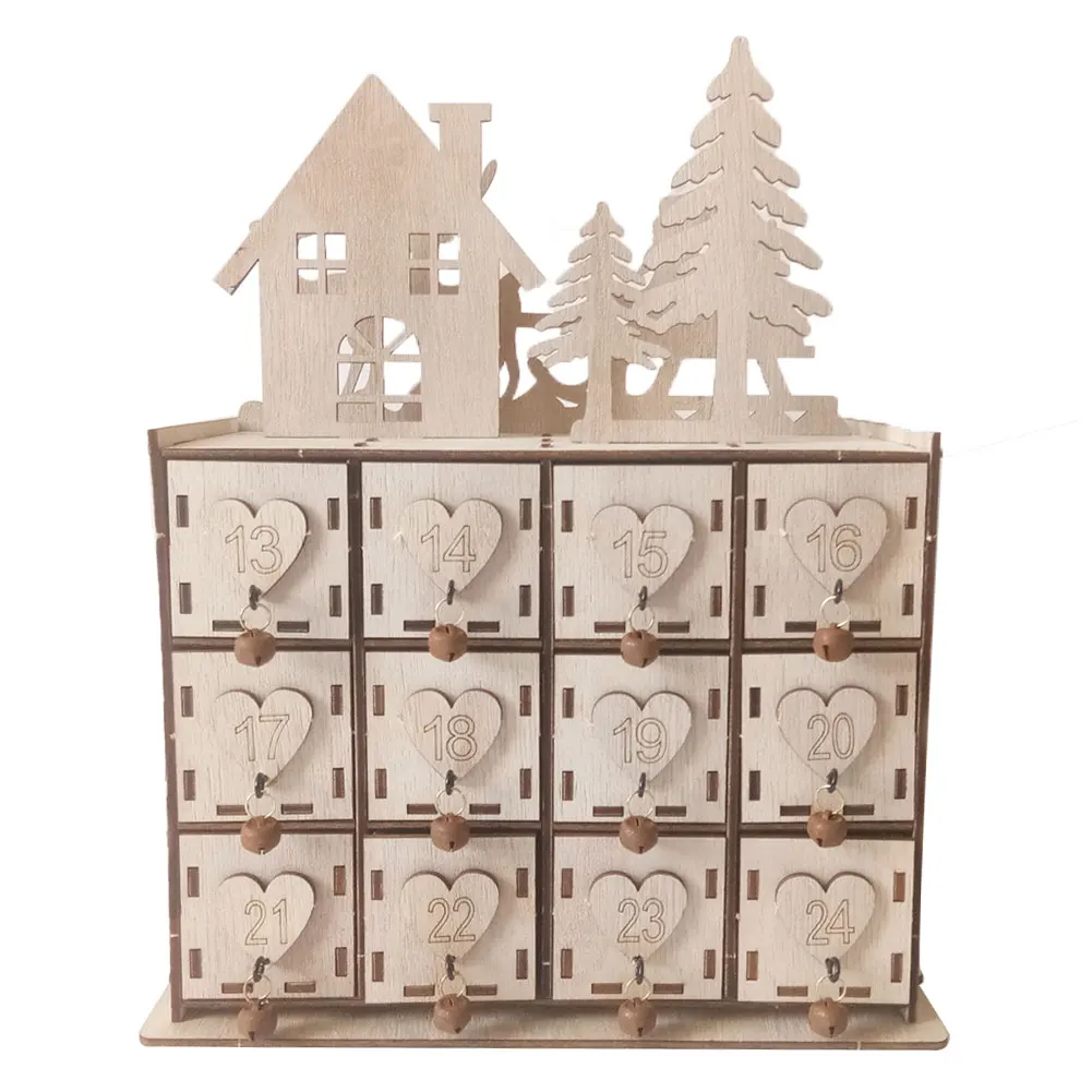 Christmas Advent Calendar Wooden Decorative Desktop Gift Durable Crafts Home Storage Box Jewelry Case Ornament With Small Drawer
Christmas Advent Calendar Wooden Decorative Desktop Gift Durable Crafts Home Storage Box Jewelry Case Ornament With Small Drawer