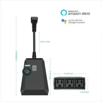Outdoor Waterproof WIFI Intelligent Socket Wifi Mobile Phone Timing Switch Socket Remote Control Alexa Regulation
Outdoor Waterproof WIFI Intelligent Socket Wifi Mobile Phone Timing Switch Socket Remote Control Alexa Regulation