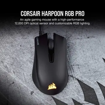 CORSAIR HARPOON RGB PRO Gaming Mouse, Backlit RGB LED, 12000 DPI, Optical(CN version)
CORSAIR HARPOON RGB PRO Gaming Mouse, Backlit RGB LED, 12000 DPI, Optical(CN version)