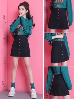 2020 Skirt Summer Casual Women's Fashion Waist Skirt Korean Style Mini Denim Short Skirts
2020 Skirt Summer Casual Women's Fashion Waist Skirt Korean Style Mini Denim Short Skirts