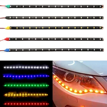 30cm Car LED Strip Light High Power 12V 15SMD Car DRL Lamp Waterproof LED Flexible Daytime Running Light Decorative Car-Styling
30cm Car LED Strip Light High Power 12V 15SMD Car DRL Lamp Waterproof LED Flexible Daytime Running Light Decorative Car-Styling
