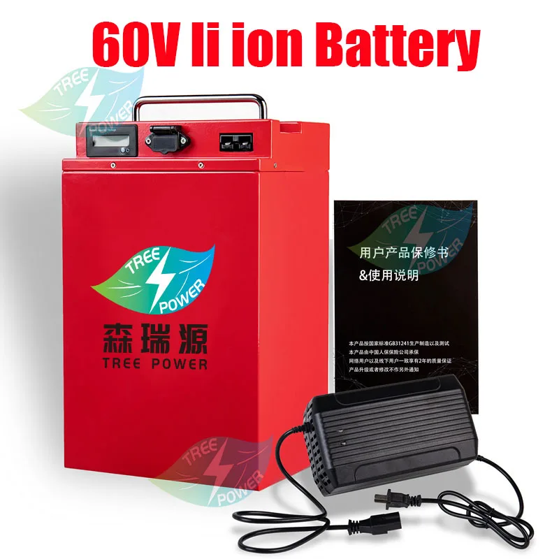 17S 62.9V 60V 40AH 50Ah 60Ah Scooter Motorcycle Ebike Lithium Battery 3000W BMS 60A Battery with 10A Charger
17S 62.9V 60V 40AH 50Ah 60Ah Scooter Motorcycle Ebike Lithium Battery 3000W BMS 60A Battery with 10A Charger