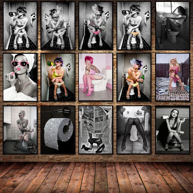 Modern Sexy Woman In Toilet Bathing Room Canvas Paintings Posters and Prints Wall Pictures for Living Room Wall Decor Cuadros
Modern Sexy Woman In Toilet Bathing Room Canvas Paintings Posters and Prints Wall Pictures for Living Room Wall Decor Cuadros