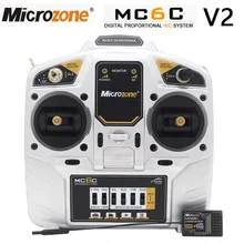 MicroZone MC6C V2 2.4G 6CH MC6RE Controller Transmitter Receiver Radio System for RC Aairplane Drone Multirotor Helicopter Car
MicroZone MC6C V2 2.4G 6CH MC6RE Controller Transmitter Receiver Radio System for RC Aairplane Drone Multirotor Helicopter Car