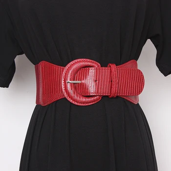 Vintage Lizard Pattern PU Waistband Corset Strap Women Autumn Leather Elastic Waist Belts Female Winter Coat Dress Strech Belts
Vintage Lizard Pattern PU Waistband Corset Strap Women Autumn Leather Elastic Waist Belts Female Winter Coat Dress Strech Belts