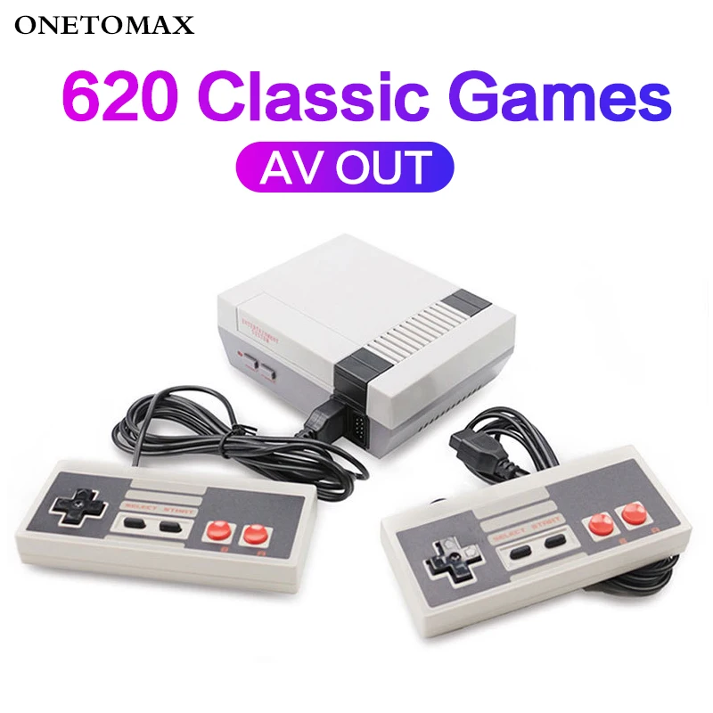 Retro Handheld 8 Bit Family TV Video Game Console Built-in 620 Classic Games for NES Mini Game Console Controller Gamepad Joypad
Retro Handheld 8 Bit Family TV Video Game Console Built-in 620 Classic Games for NES Mini Game Console Controller Gamepad Joypad