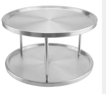 Stainless steel Spice rack double-layer turntable rotating dinner plate seasoning bottle kitchen rotating rack seasoning tray
Stainless steel Spice rack double-layer turntable rotating dinner plate seasoning bottle kitchen rotating rack seasoning tray