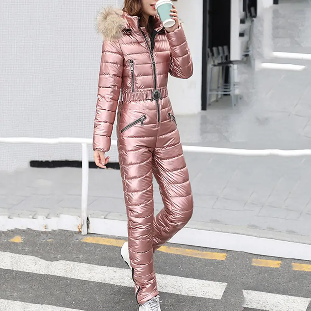 Winter Parka Attractive Hooded Parka Solid Color Fashionable Great One-piece Sashes Ski Suit
Winter Parka Attractive Hooded Parka Solid Color Fashionable Great One-piece Sashes Ski Suit
