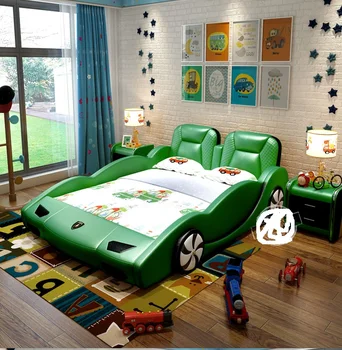Modern bedroom multifunctional LED light music player green Color children bed
Modern bedroom multifunctional LED light music player green Color children bed
