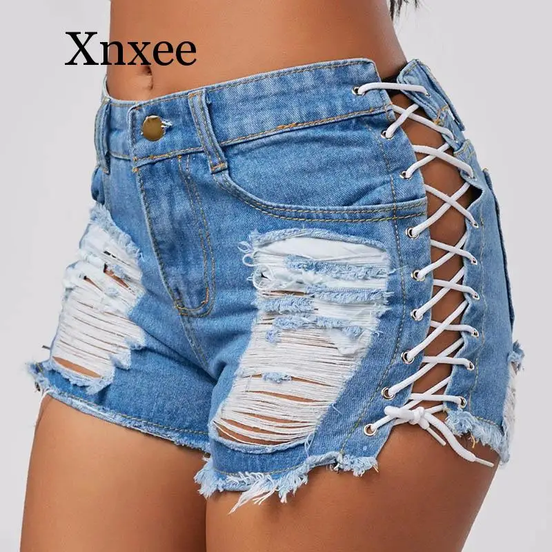 Sexy Shorts Black Blue High Waist Ripped Short Jeans Sexy Summer Women Denim Shorts Femme Tassel Lace Up Bandage Hotpants
Sexy Shorts Black Blue High Waist Ripped Short Jeans Sexy Summer Women Denim Shorts Femme Tassel Lace Up Bandage Hotpants