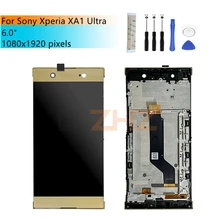 Écran tactile LCD de remplacement avec châssis, pour Sony Xperia XA1 Ultra G3226 G322 G3212 G3223=