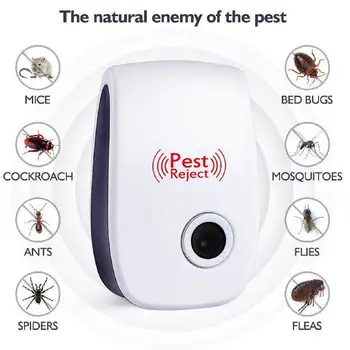 1PC Us Plug Pest Reject Pro Ultrasonic Repeller Bed Bug Mites Spider Defender Roaches Electronic Mosquito Repellent
1PC Us Plug Pest Reject Pro Ultrasonic Repeller Bed Bug Mites Spider Defender Roaches Electronic Mosquito Repellent
