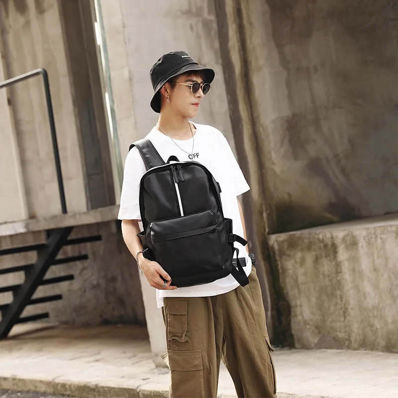 New leisure double shoulder bag fashion sports travel computer men's backpack Korean version of student schoolbag
New leisure double shoulder bag fashion sports travel computer men's backpack Korean version of student schoolbag