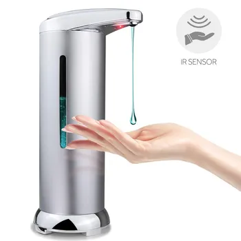 Automatic Liquid Soap Dispenser Touchless Infrared Motion Sensor Stainless Steel Liquid Hand-free Soap Pump with Waterproof Base
Automatic Liquid Soap Dispenser Touchless Infrared Motion Sensor Stainless Steel Liquid Hand-free Soap Pump with Waterproof Base
