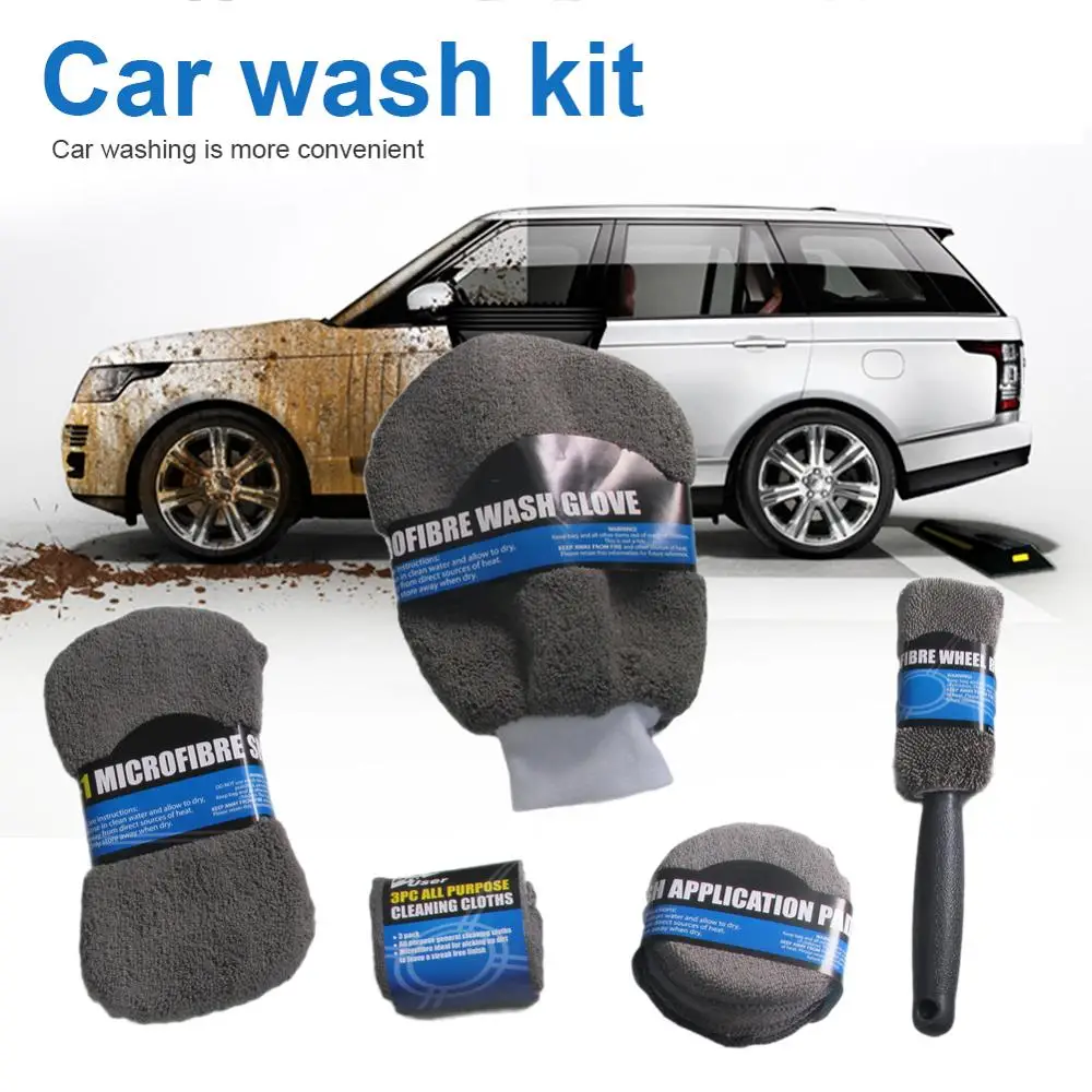 OLOMM 9PCS / Set Car -Cleaning Kit Microfiber Car Detailing Washing Tools Towels Blush Sponge Wash Glove Polish Applicator Pads
OLOMM 9PCS / Set Car -Cleaning Kit Microfiber Car Detailing Washing Tools Towels Blush Sponge Wash Glove Polish Applicator Pads