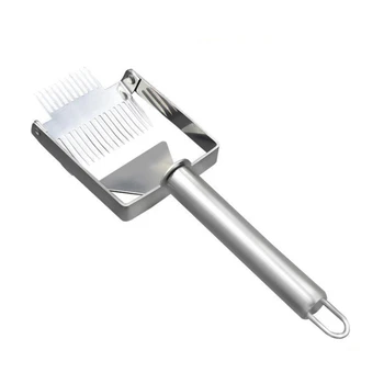 Multi-purpose Double-tooth Cutting Honey Fork Scraping Stainless Steel Honey Spatula Scraper Beehive Nest Box Beekeeping Tool
Multi-purpose Double-tooth Cutting Honey Fork Scraping Stainless Steel Honey Spatula Scraper Beehive Nest Box Beekeeping Tool
