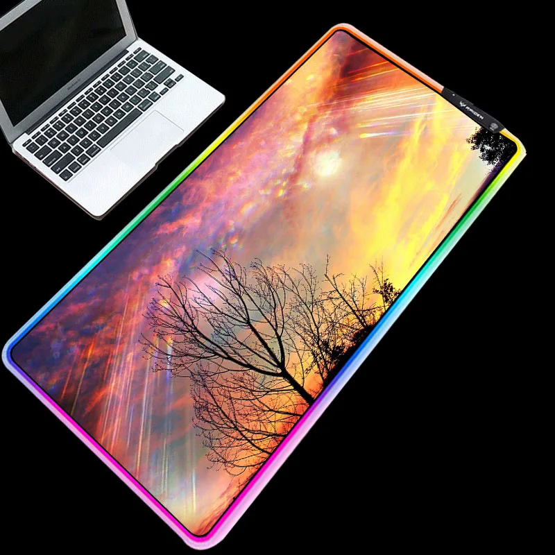 Mairuige Hot selling RGB colorful mouse pad shining sky PC computer notebook game essential keyboard mouse pad
Mairuige Hot selling RGB colorful mouse pad shining sky PC computer notebook game essential keyboard mouse pad