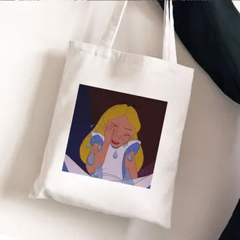 Crying Princess Print Shoulder Bags Aesthetics Vogue New Harajuku Vintage Tote Large Shopping Bag Funny Ulzzang Women Bag Wallet 
Crying Princess Print Shoulder Bags Aesthetics Vogue New Harajuku Vintage Tote Large Shopping Bag Funny Ulzzang Women Bag Wallet